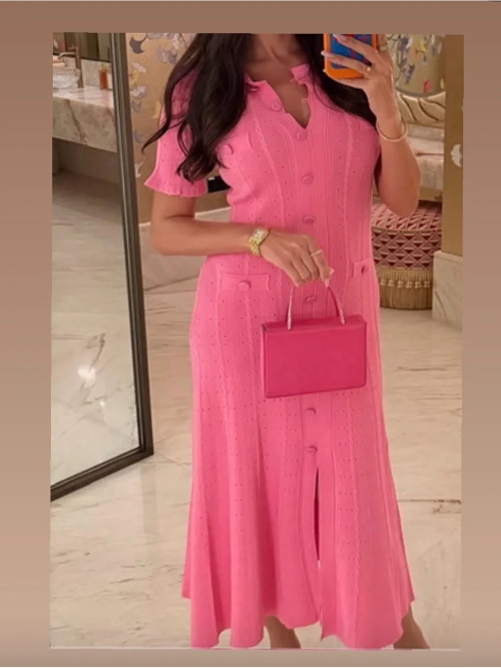 Sandro like Raspberry Dress Small - Picture 1 of 1